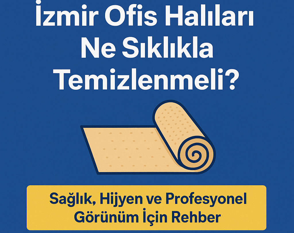 İzmir Ofis Halıları Ne Sıklıkla Temizlenmeli? | Sağlık, Hijyen ve Profesyonel Görünüm İçin Rehber